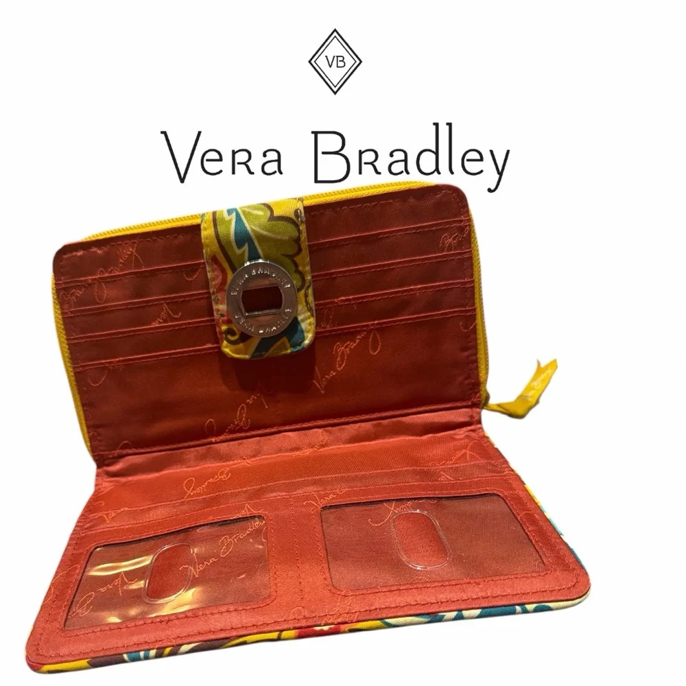 Vera Bradley Provençal Pattern Turn Lock‎ Wallet